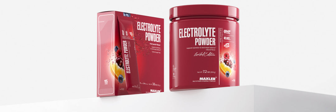 New from Maxler! Electrolyte Powder Fruit Punch Flavor