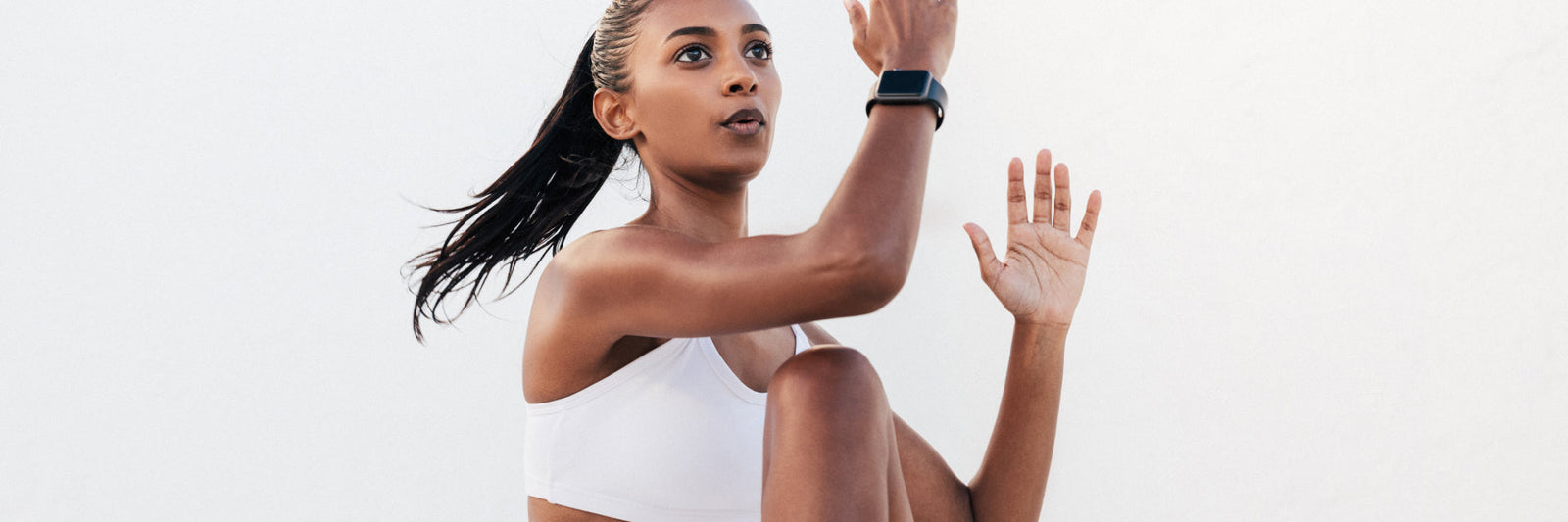 A woman doing exercises