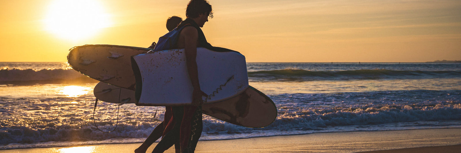 A man is about to surf