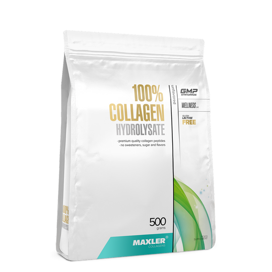 Maxler 100% Collagen Hydrolysate package on a white background