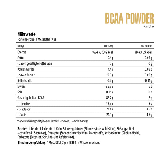 BCAA powder