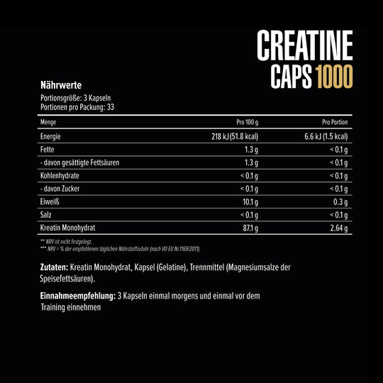 Creatine Caps 1000