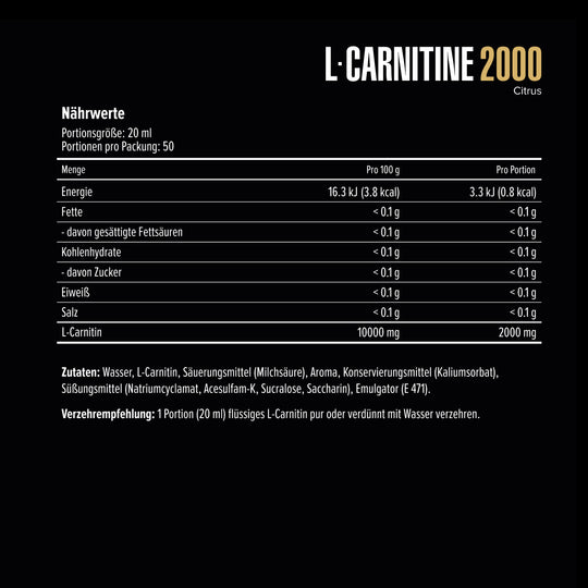 L-Carnitine 2000 Bottle