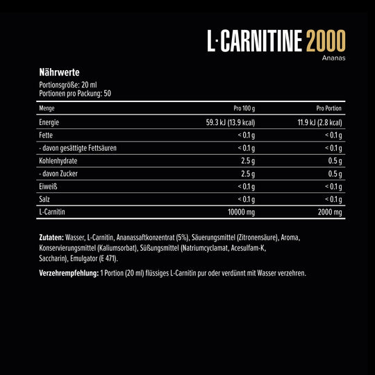 L-Carnitine 2000 Bottle