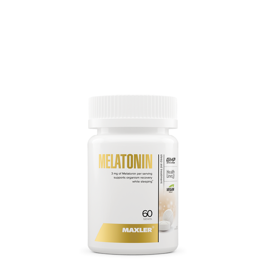 Maxler Melatonin supplement bottle on a white background