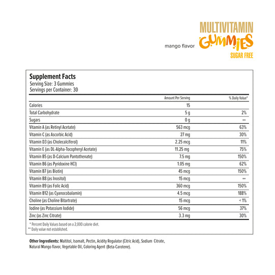 Multivitamin Gummies Sugar Free