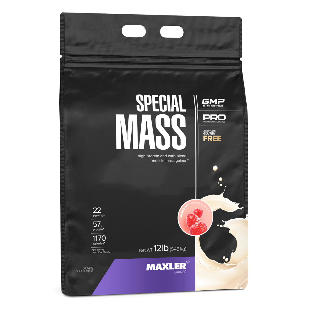 Maxler Special Mass supplement packaging on a white background