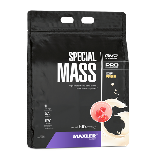 Maxler Special Mass supplement package on a white background