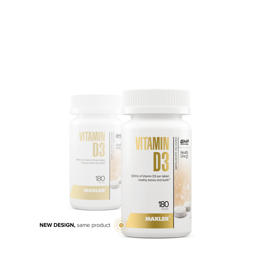 Two bottles of Maxler Vitamin D3 on a white background