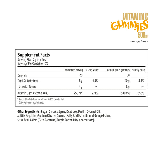 Vitamin C Gummies 500 mg