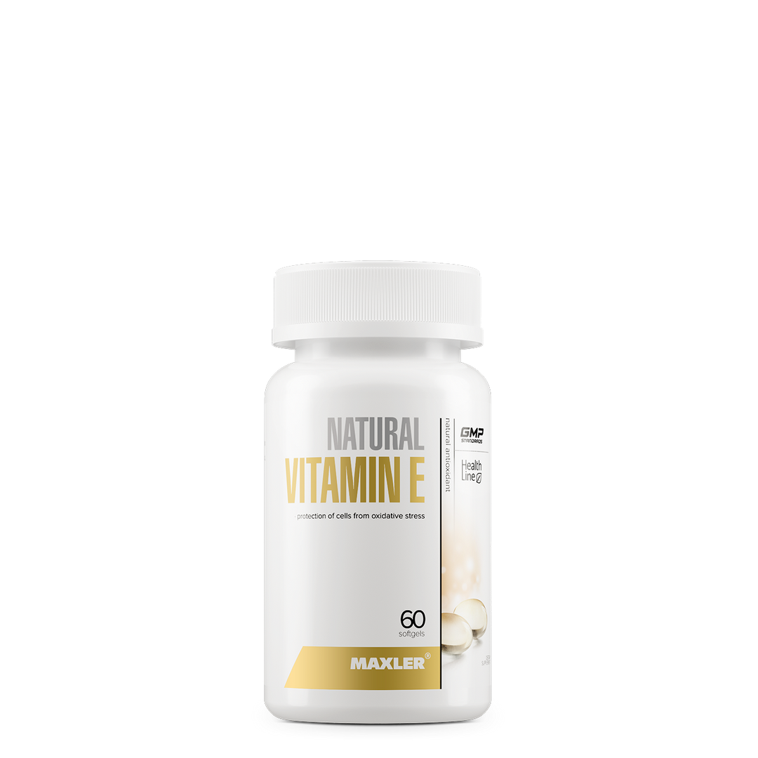 Vitamin E – 60 softgel capsules, d-alpha-tocopherol antioxidant, protection from oxidative stress, GMP & IFS certified