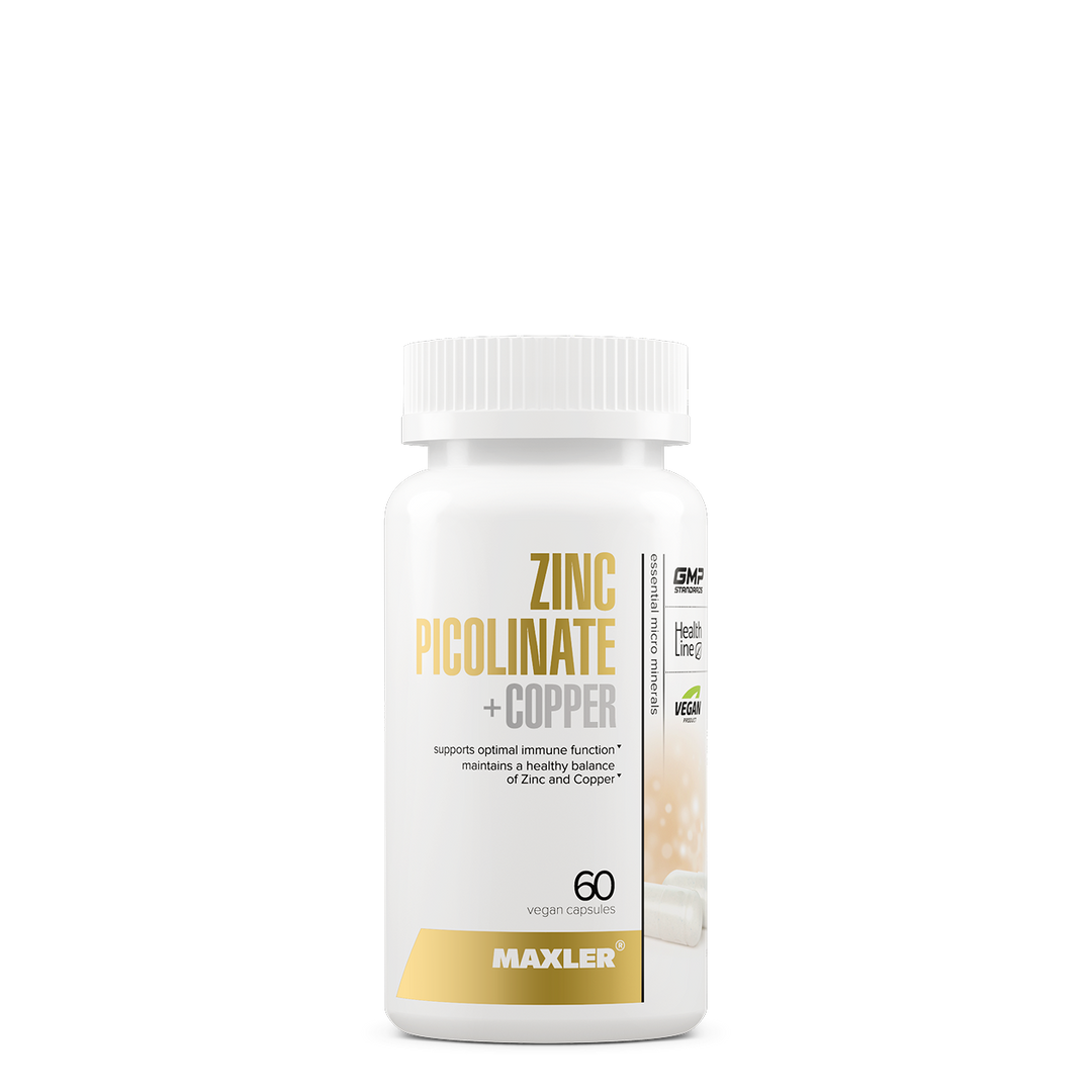 Maxler Zinc Picolinate + Copper supplement bottle on a white background