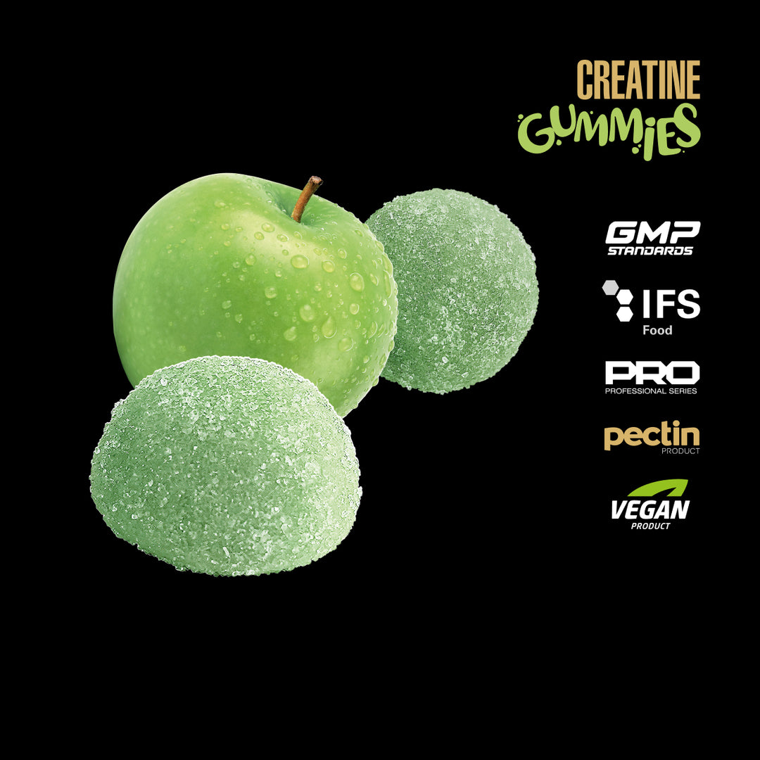 Maxler Creatine Gummies Apple Flavor — Close-Up View