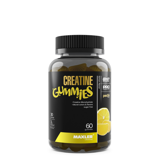 Maxler Creatine Gummies Lemon Flavor — Creatine Supplement Packaging