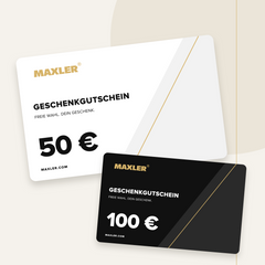 MAXLER Geschenkgutscheine 50 € und 100 €