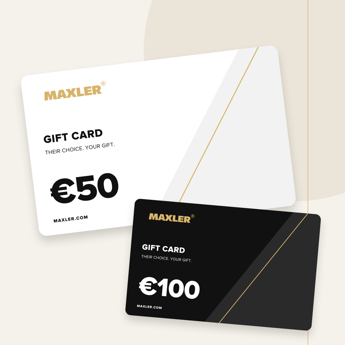 MAXLER gift cards €50 and €100