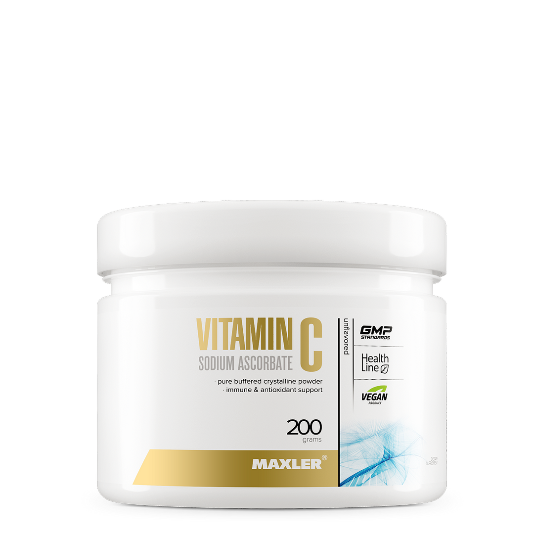 Maxler Vitamin C Sodium Ascorbate 200 g container